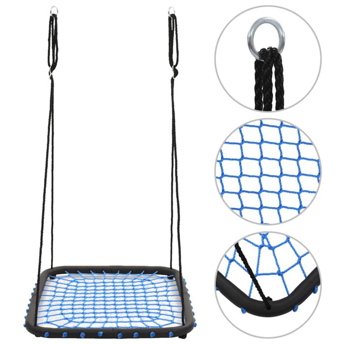 vidaXL Huske 104×76 cm 200 kg blå