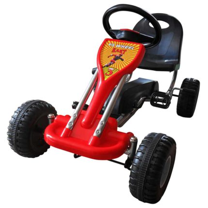 vidaXL Pedal-go-kart rød