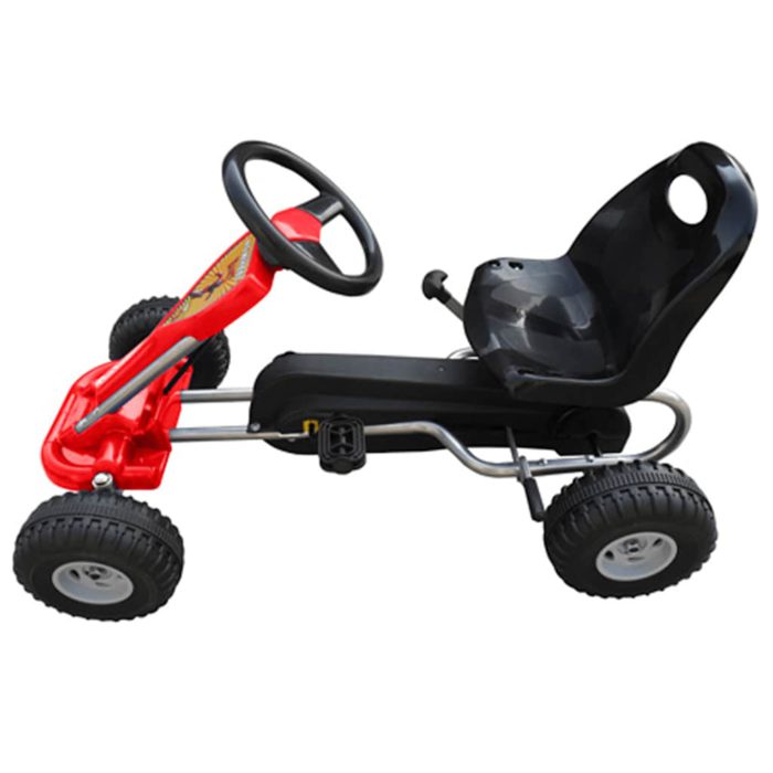 vidaXL Pedal-go-kart rød