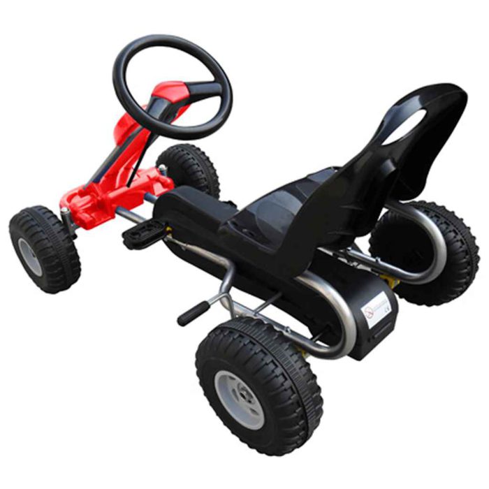 vidaXL Pedal-go-kart rød