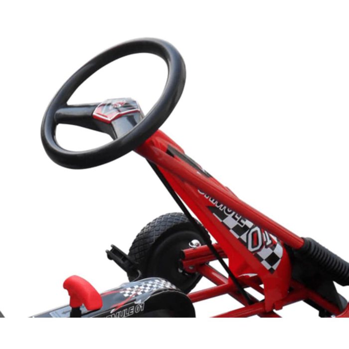 vidaXL Pedal-go-kart for barn rød