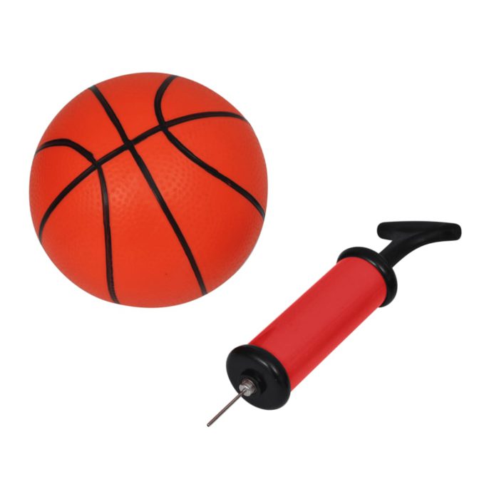 vidaXL Innendørs basketballsett med kurv, ball og pumpe