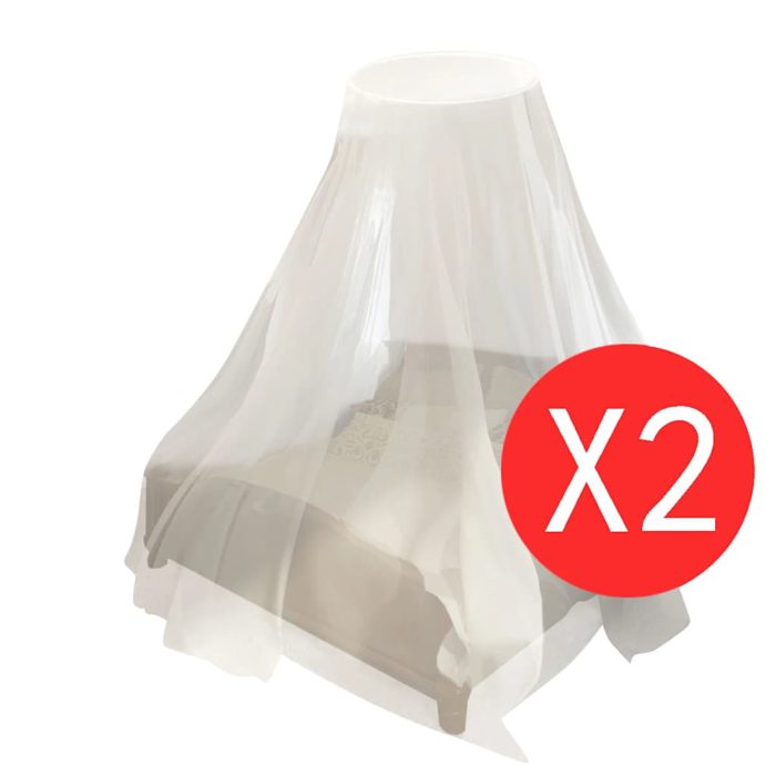 vidaXL Myggnett 2 stk rundt 56x325x230 cm