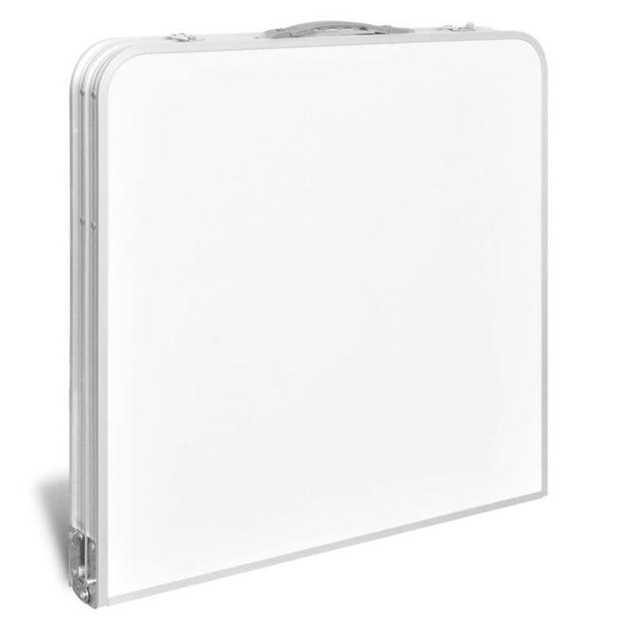 vidaXL Sammenleggbart campingbord høydejusterbar aluminium 120×60 cm