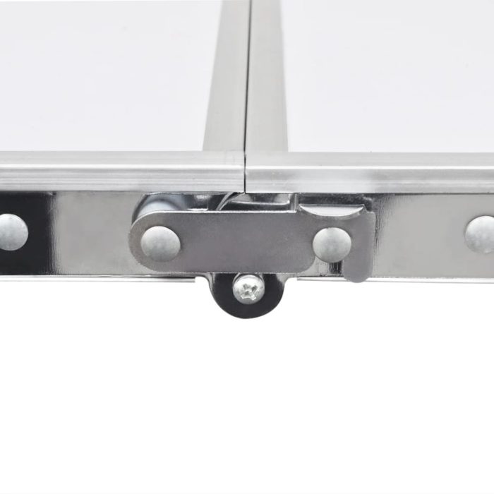 vidaXL Sammenleggbart campingbord høydejusterbar aluminium 120×60 cm