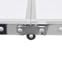 Sammenleggbart campingbord høydejusterbar aluminium 180 x 60 cm