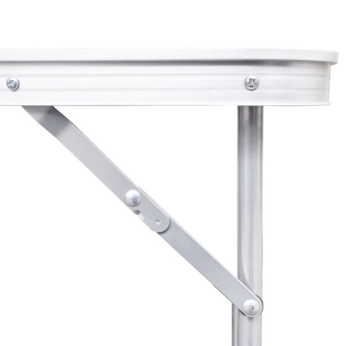Sammenleggbart campingbord høydejusterbar aluminium 180 x 60 cm