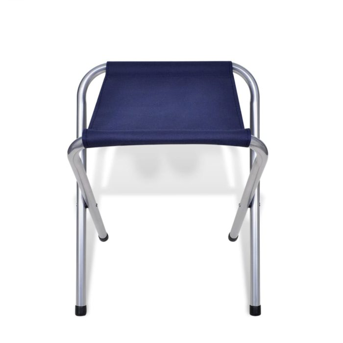 vidaXL Sammenleggbart campingbord med 4 krakker aluminium 120×60 cm