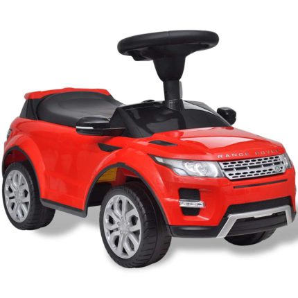 Rød Land Rover 348 lekebil med musikkspiller
