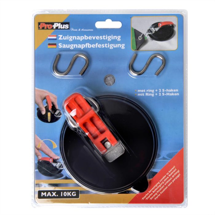 ProPlus Sugekoppfester med ringer og 4 S-kroker 2 stk