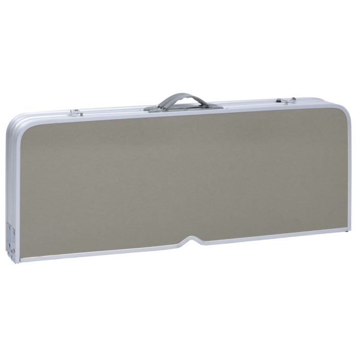 vidaXL Foldbart campingbord med 4 seter stål aluminium