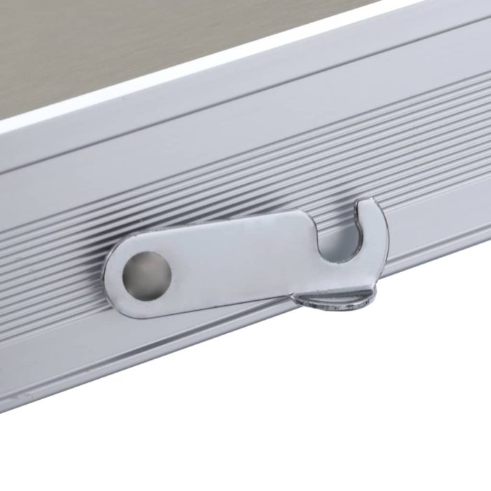 vidaXL Foldbart campingbord med 4 seter stål aluminium