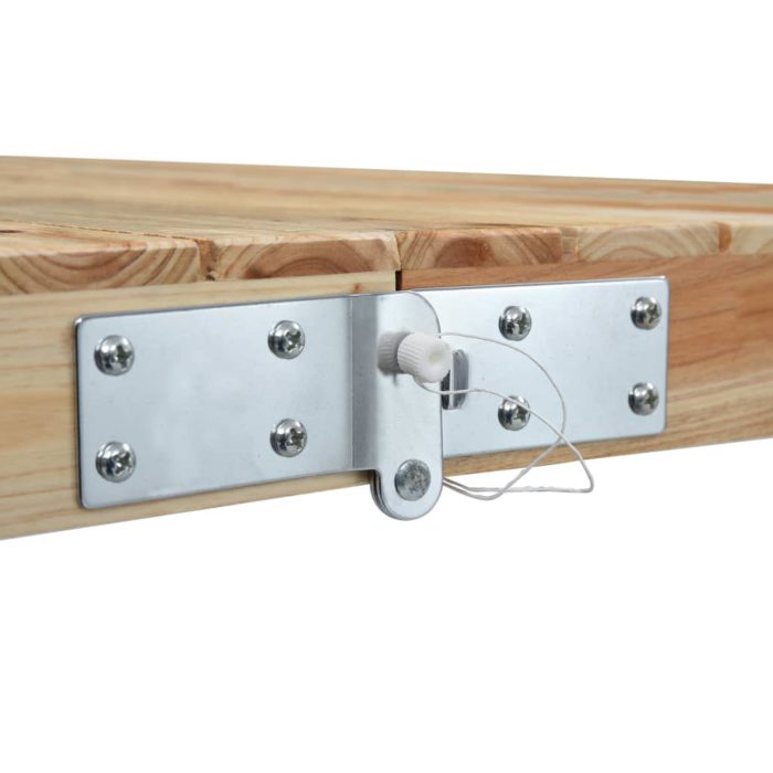 vidaXL Foldbart campingbord med 4 seter stål aluminium
