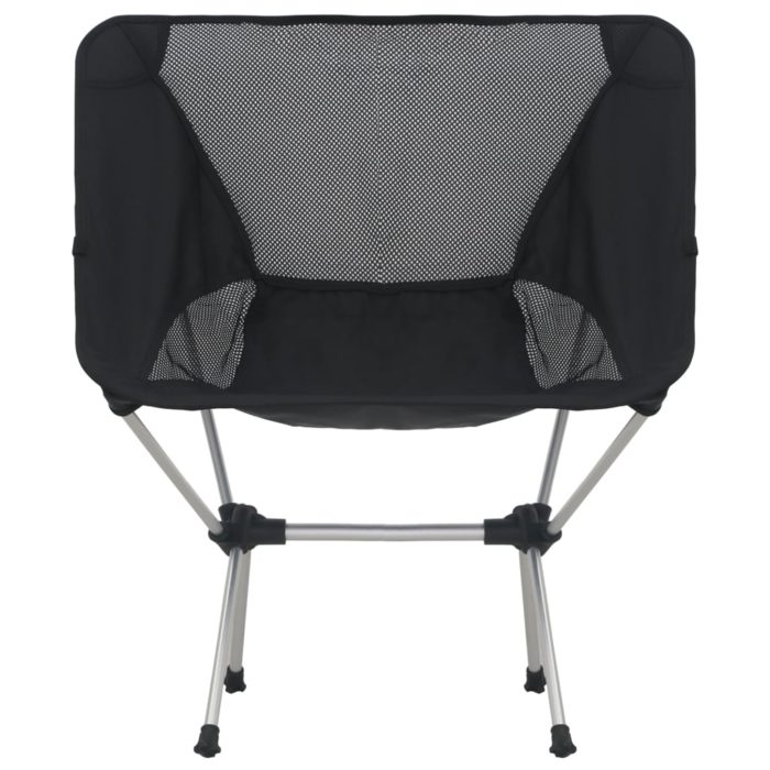 vidaXL Sammenleggbare campingstoler 2 stk veske 54x50x56 cm aluminium