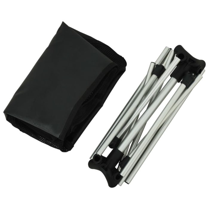 vidaXL Sammenleggbare campingstoler 2 stk veske 54x50x56 cm aluminium