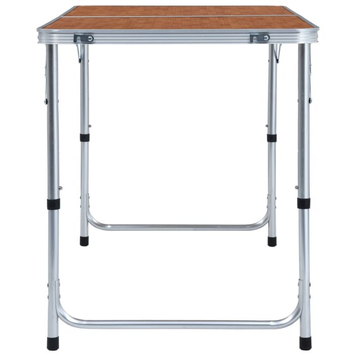 vidaXL Sammenleggbart campingbord aluminium 120×60 cm