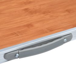 vidaXL Sammenleggbart campingbord aluminium 120×60 cm