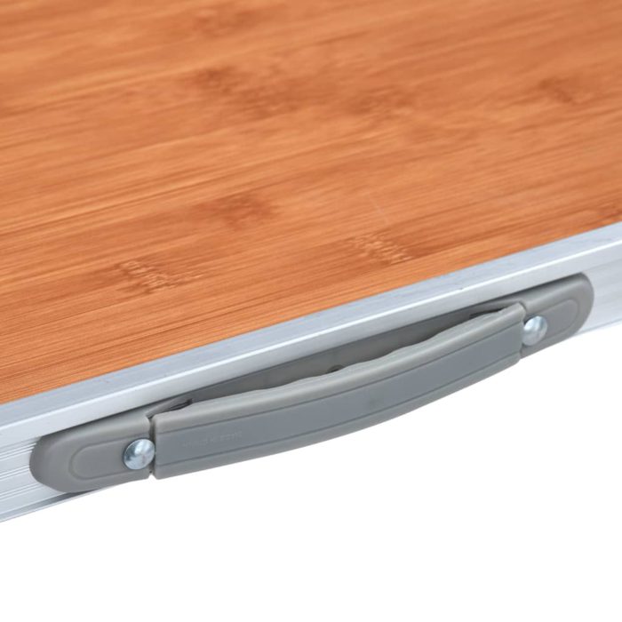 vidaXL Sammenleggbart campingbord aluminium 120×60 cm