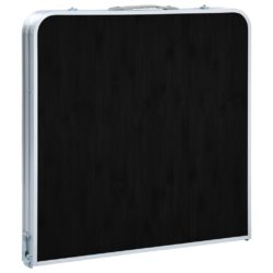 vidaXL Sammenleggbart campingbord grå aluminium 120×60 cm