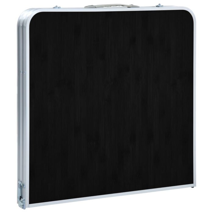 vidaXL Sammenleggbart campingbord grå aluminium 120×60 cm