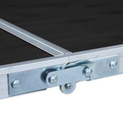 vidaXL Sammenleggbart campingbord grå aluminium 120×60 cm