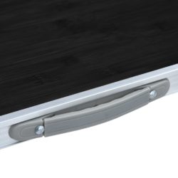 vidaXL Sammenleggbart campingbord grå aluminium 120×60 cm