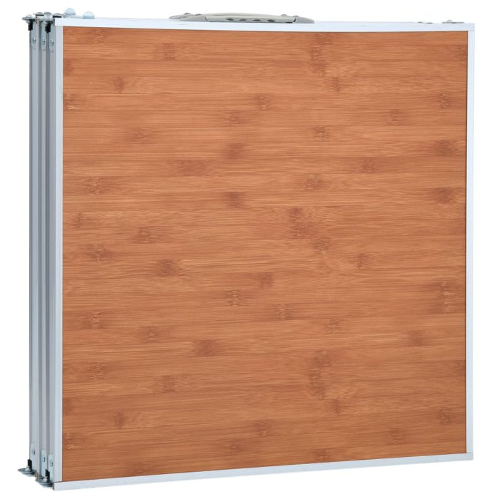 vidaXL Sammenleggbart campingbord aluminium 180×60 cm