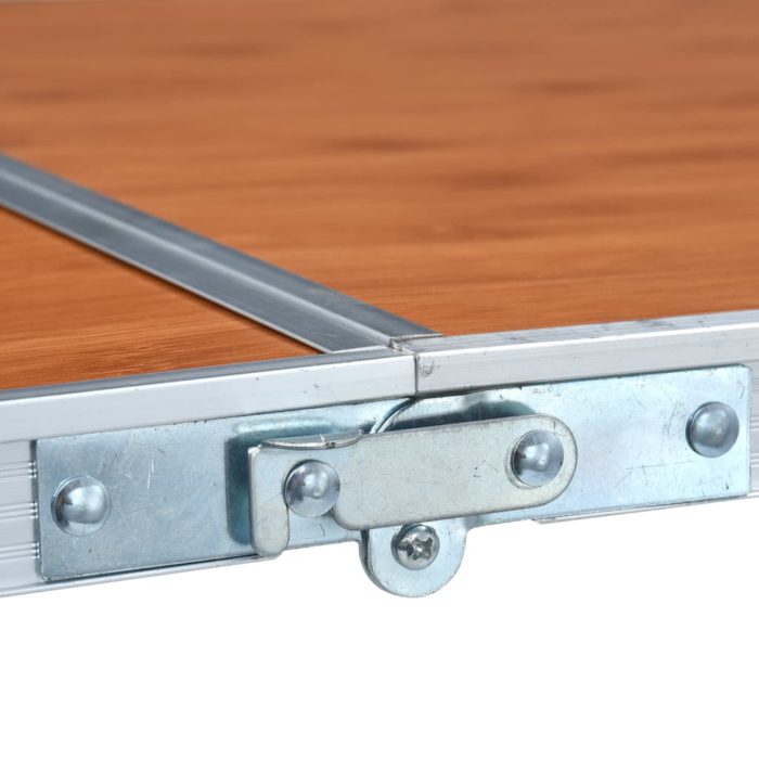 vidaXL Sammenleggbart campingbord aluminium 180×60 cm