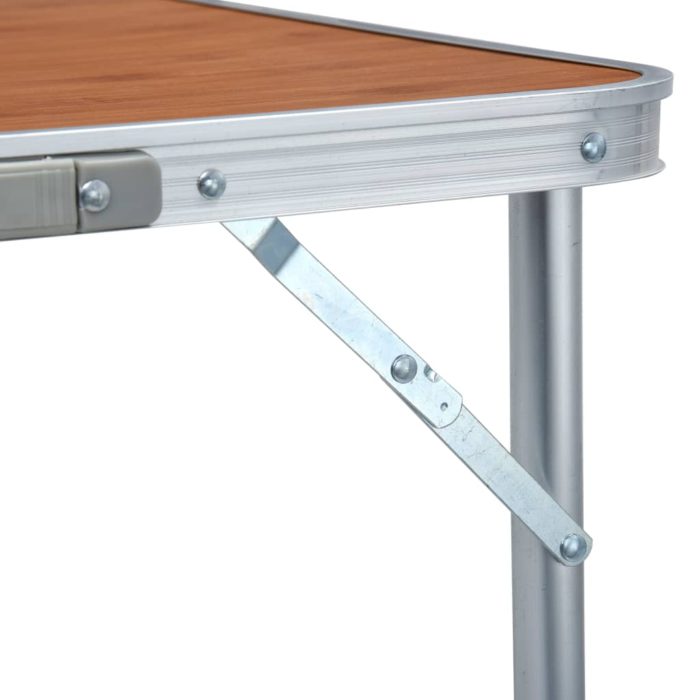 vidaXL Sammenleggbart campingbord aluminium 180×60 cm