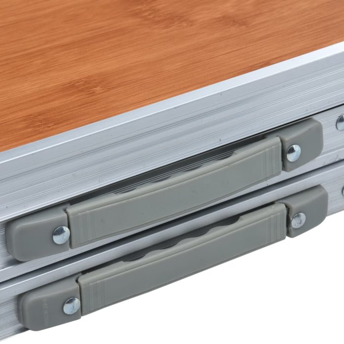 vidaXL Sammenleggbart campingbord aluminium 180×60 cm