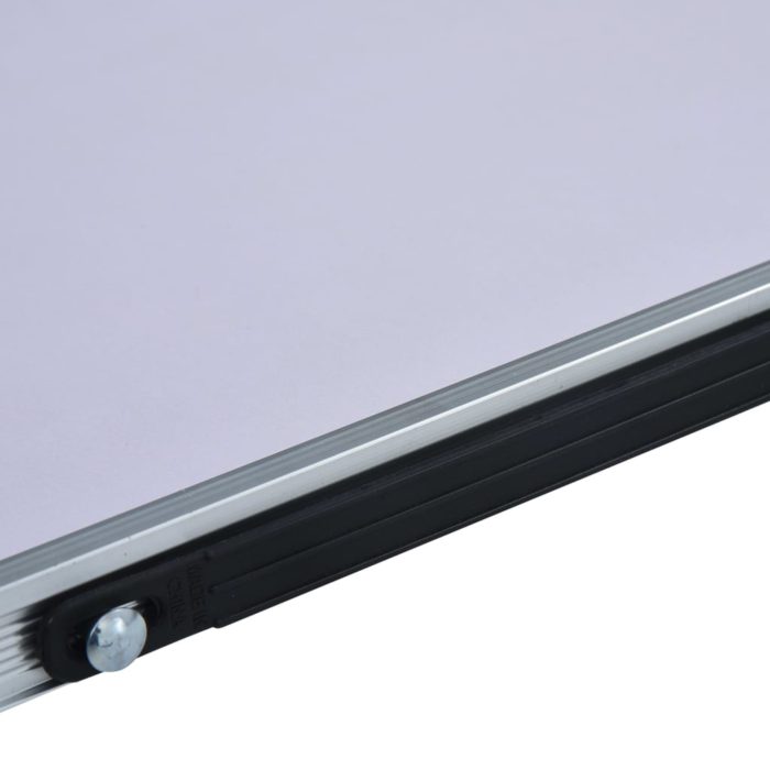 vidaXL Sammenleggbart campingbord hvit aluminium 60×40 cm