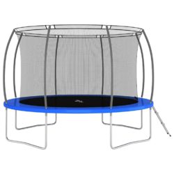 vidaXL Trampolinesett rund 366×80 cm 150 kg