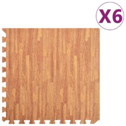 vidaXL Gulvmatter 6 stk trekorn 2,16 ㎡ EVA-skum