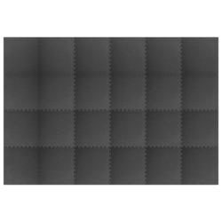 vidaXL Gulvmatter 24 stk 8,64 ㎡ EVA-skum svart