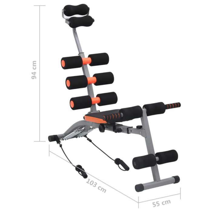 vidaXL L-formet magetrener med elastiske strenger