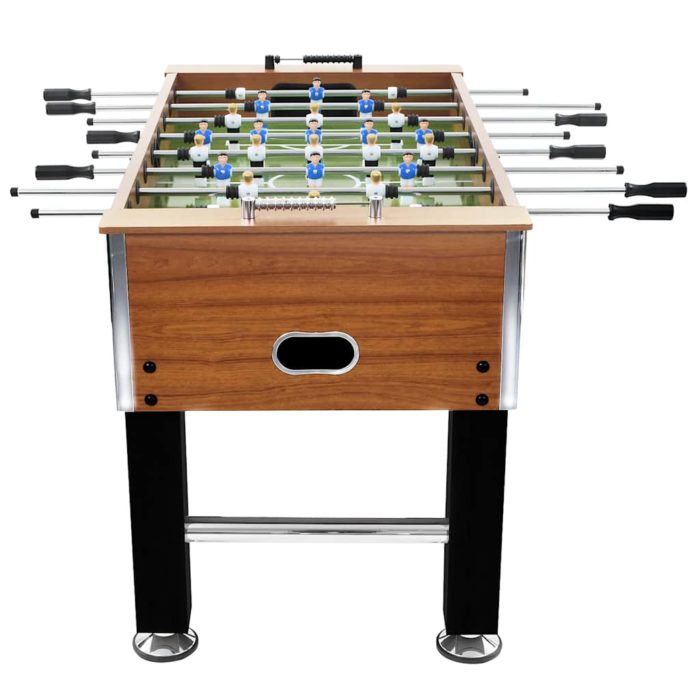vidaXL Fotballbord stål 60 kg 140×74,5×87,5 cm lysebrun og svart