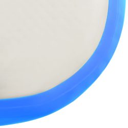 vidaXL Oppblåsbar gymnastikkmatte med pumpe 500x100x15 cm PVC blå