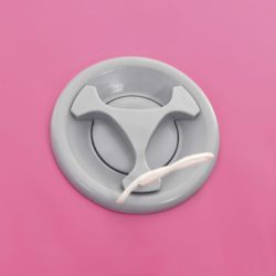 vidaXL Oppblåsbar gymnastikkrull med pumpe 120×90 cm PVC rosa