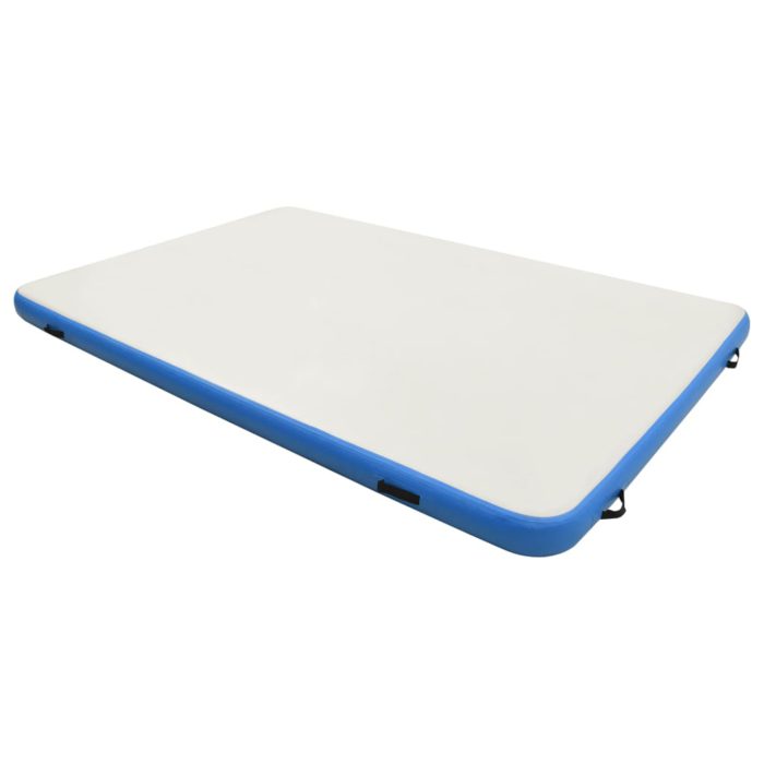 vidaXL Oppblåsbar badeplattform blå og hvit 200x150x15 cm