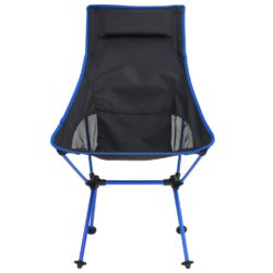 vidaXL Sammenleggbar campingstol PVC og aluminium svart