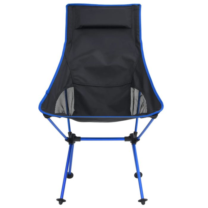 vidaXL Sammenleggbar campingstol PVC og aluminium svart