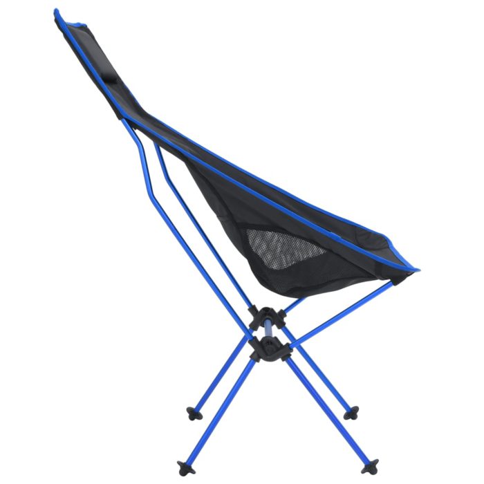 vidaXL Sammenleggbar campingstol PVC og aluminium svart