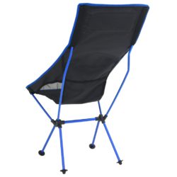 vidaXL Sammenleggbar campingstol PVC og aluminium svart