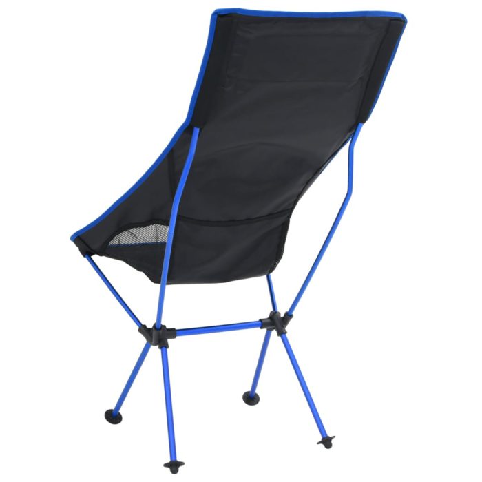 vidaXL Sammenleggbar campingstol PVC og aluminium svart