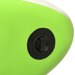 vidaXL Oppblåsbart padlebrettsett 366x76x15 cm grønn