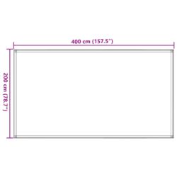 vidaXL Teltteppe 200×400 cm antrasitt