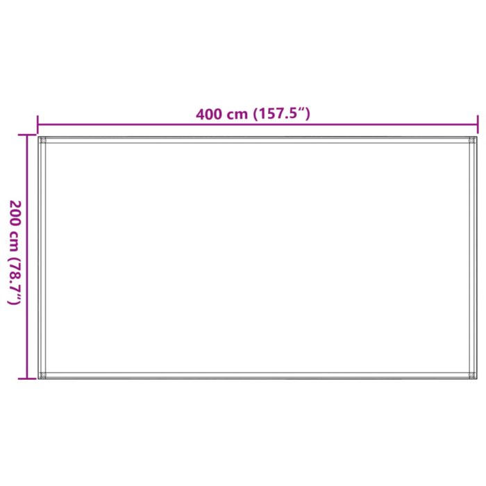 vidaXL Teltteppe 200×400 cm antrasitt