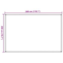 vidaXL Teltteppe 200×300 cm gråbrun