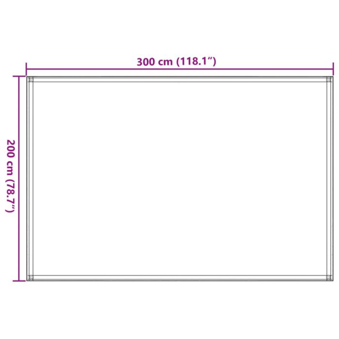vidaXL Teltteppe 200×300 cm gråbrun