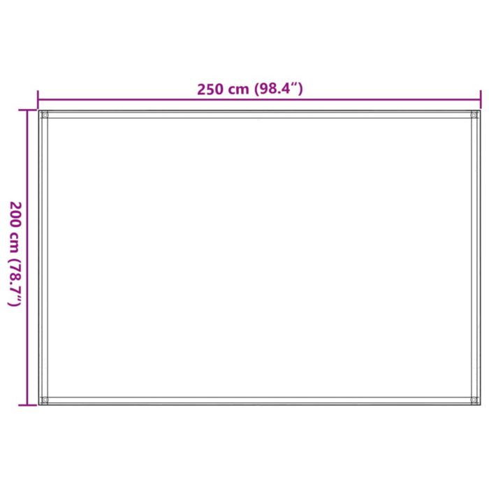 vidaXL Teltteppe beige 250×200 cm